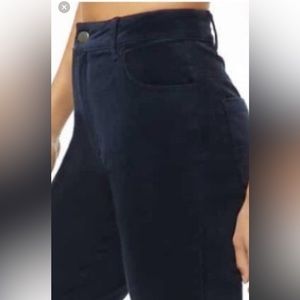 Corduroy Forever 21 Contemporary navy blue high rise,slim fit pants-size…